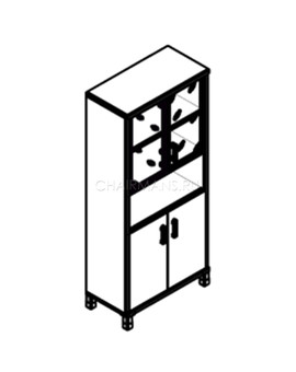 Шкаф Skyland BORN 430.9 бургунди, изображение 2