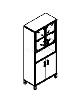 Шкаф Skyland BORN 430.10 бургунди, изображение 2