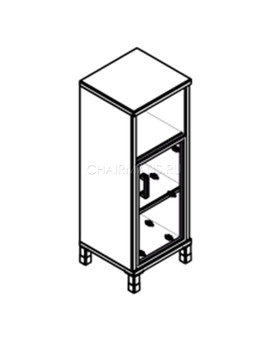 Шкаф Skyland BORN 421.4(R) бургунди, изображение 2