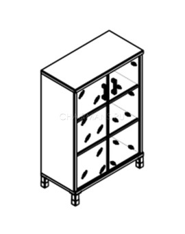 Шкаф Skyland BORN 420.8 вишня мемфис, изображение 2