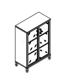 Шкаф Skyland BORN 420.7 бургунди, изображение 2
