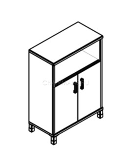 Шкаф Skyland BORN 420.2 вишня мемфис, изображение 2