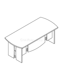 Стол руководителя Skyland BORN В102 орех даллас, изображение 2