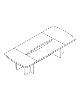 Стол переговорный Skyland BORN В122 орех гарда, изображение 2