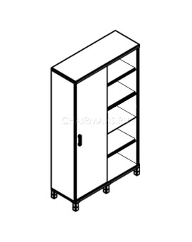 Стеллаж-купе Skyland BORN 440.1 орех даллас, изображение 2