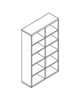 Стеллаж Skyland BORN В440 орех гарда, изображение 2