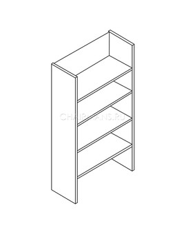 Каркас шкафа Skyland BORN В430 венге магия, изображение 2