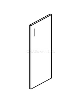 Дверь средняя Skyland BORN В520 R бургунди, изображение 2