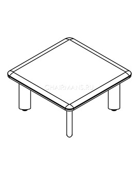 Стол журнальный Skyland DIONI DCT 808M дуб каньон, изображение 2