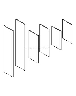 Боковые панели Skyland DIONI DSH 1945-2 венге магия, изображение 2