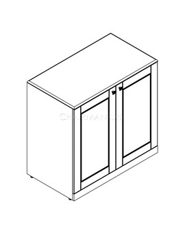 Тумба с фригобаром Skyland LAREX LTF-3D темный каштан, изображение 2