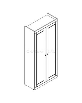 Гардероб Skyland LAREX LCW 90.1 темный каштан, изображение 2