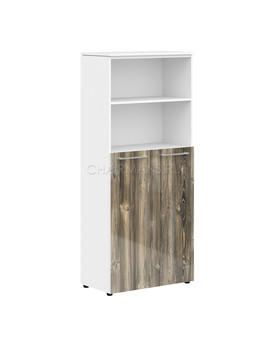 Шкаф с глухими средними дверьми Skyland MORRIS MHC 85.6 дуб базель/белый, изображение 1