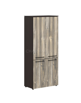 Шкаф с глухими средними и малыми дверьми Skyland MORRIS MHC 85.3 дуб базель/венге магия, изображение 1
