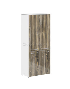 Шкаф с глухими средними и малыми дверьми Skyland MORRIS MHC 85.3 дуб базель/белый, изображение 1