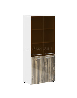 Шкаф комбинированный Skyland MORRIS MHC 85.2 дуб базель/белый, изображение 1