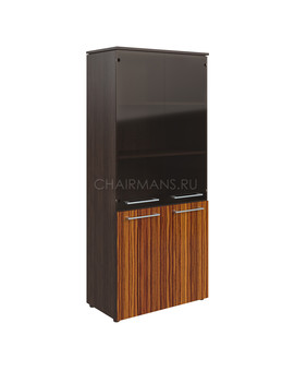 Шкаф комбинированный Skyland MORRIS MHC 85.2 макассар/венге магия, изображение 1