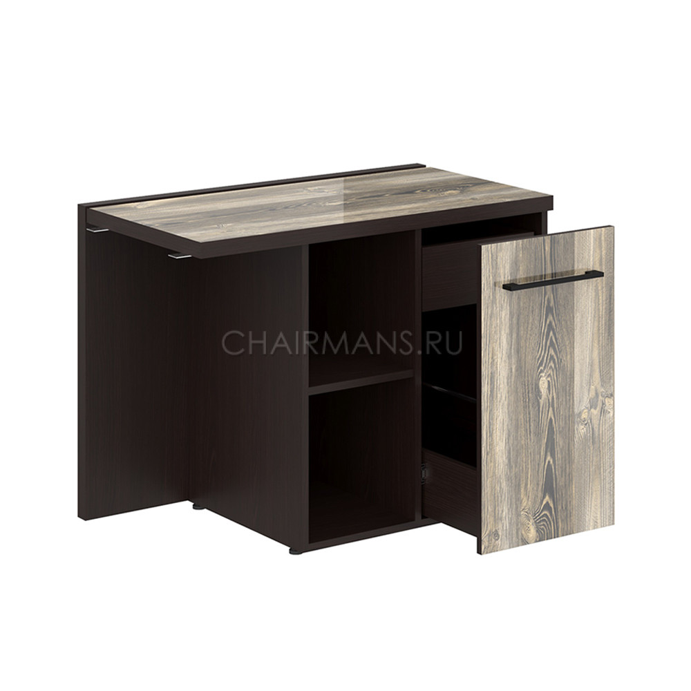 Кликните для увеличения изображения Тумба приставная Skyland MORRIS MCRT 1055(R) дуб базель/венге магия