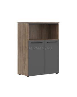 Шкаф с глухими малыми дверьми Skyland MORRIS TREND MMC 85.3 антрацит/кария пальмира, изображение 1