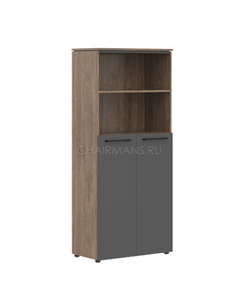 Шкаф с глухими средними дверьми Skyland MORRIS TREND MHC 85.6 антрацит/кария пальмира, изображение 1