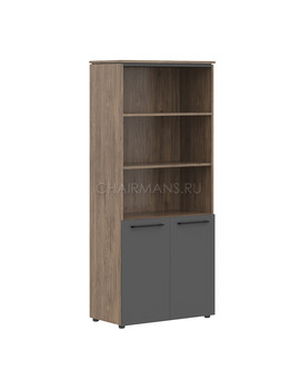 Шкаф с 1 комплектом глухих малых дверей Skyland MORRIS TREND MHC 85.5 антрацит/кария пальмира, изображение 1