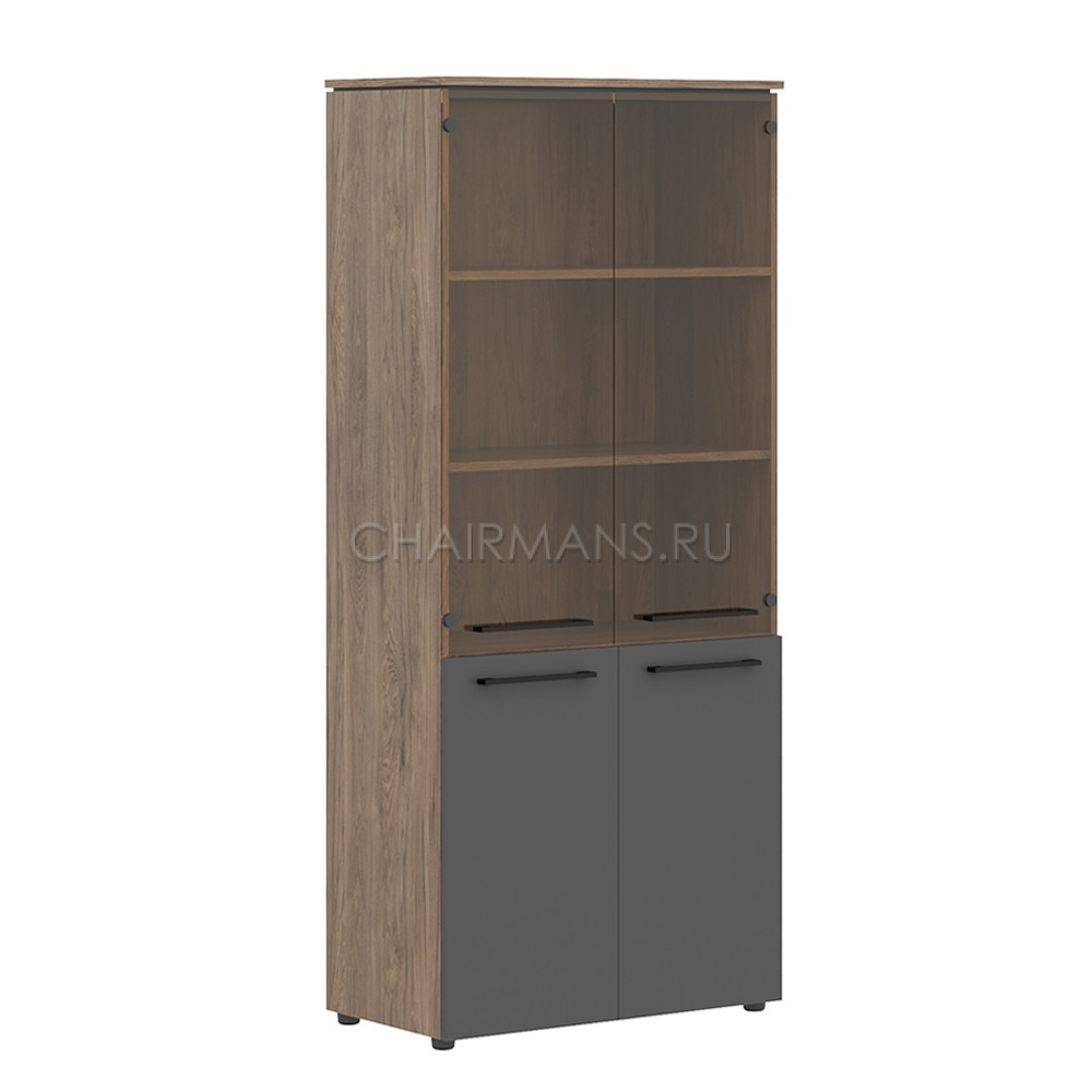 Кликните для увеличения изображения Шкаф комбинированный Skyland MORRIS TREND MHC 85.2 антрацит/кария пальмира