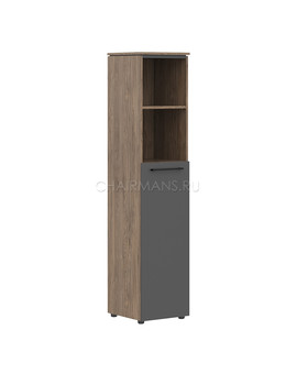 Шкаф колонка с глухой средней дверью Skyland MORRIS TREND MHC 42.6 антрацит/кария пальмира, изображение 1