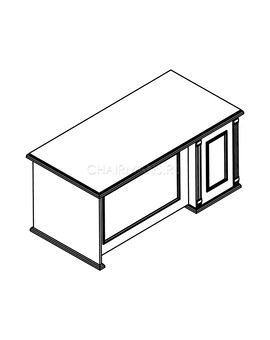 Стол руководителя Skyland RAUT RDT 188R венге магия, изображение 2