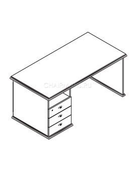 Стол руководителя Skyland RAUT RDT 188L бук тиара, изображение 2