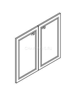 Двери низкие Skyland RAUT RLD 42-2 венге магия, изображение 2