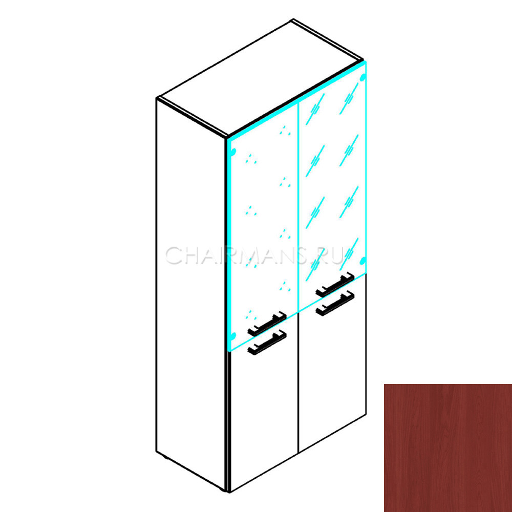 Шкаф комбинированный Skyland TORR THC 85.2 вишня мемфис
