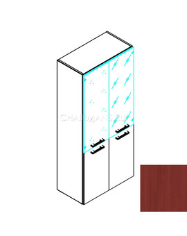Шкаф комбинированный Skyland TORR THC 85.2 вишня мемфис, изображение 1
