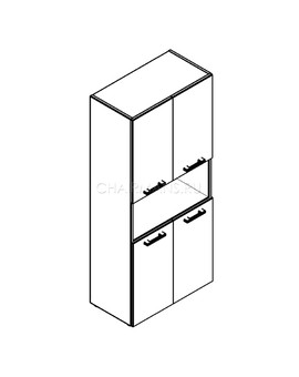 Шкаф Skyland TORR THC 85.4 венге магия, изображение 2