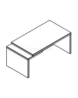 Стол руководителя Skyland TORR TCT 229R дуб каньон, изображение 2