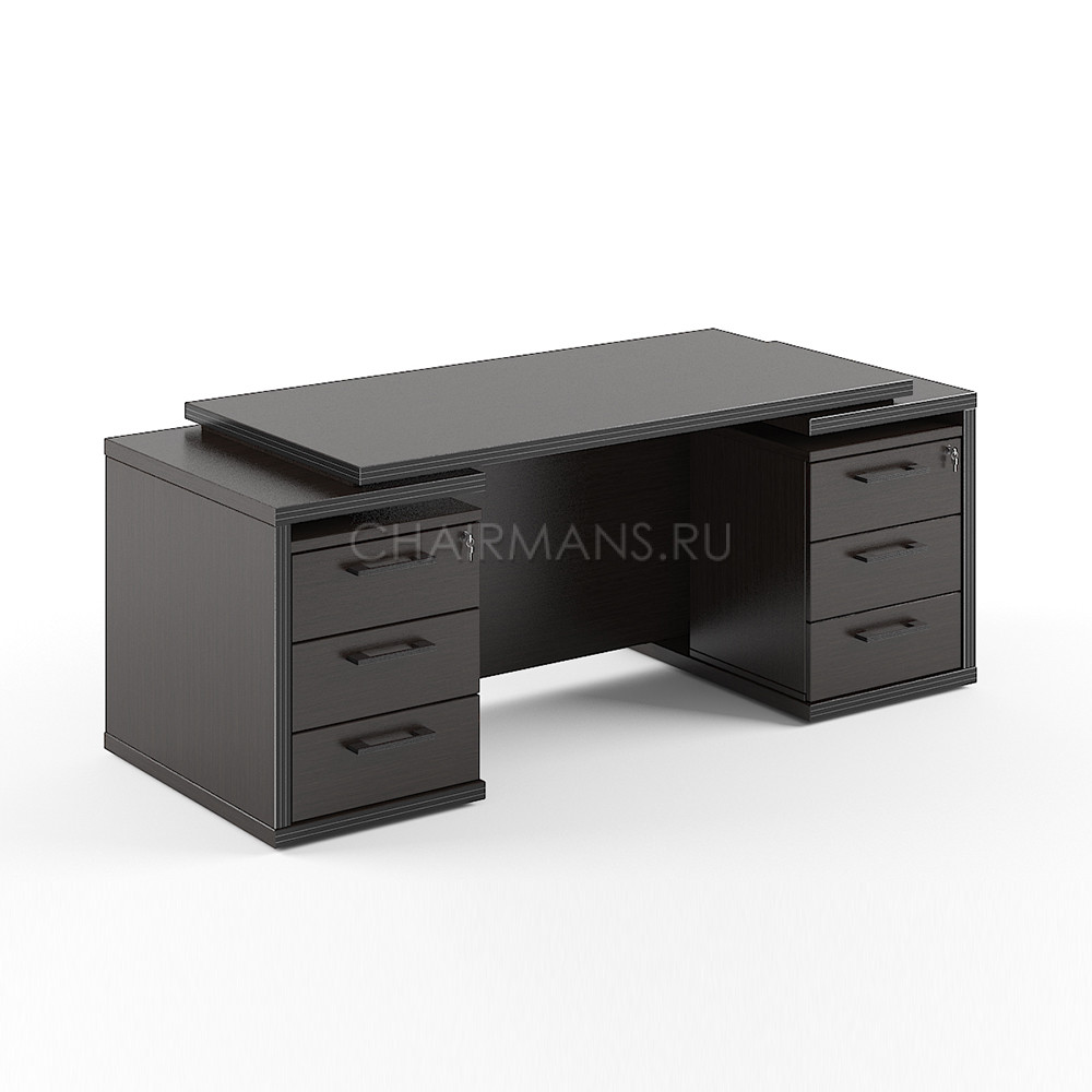 Кликните для увеличения изображения Стол 2-х тумбовый Skyland TORR TDT 197 венге магия