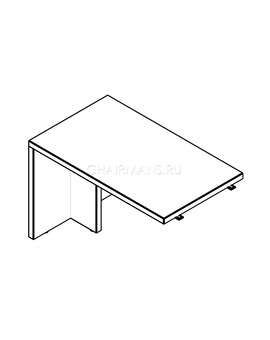 Брифинг-приставка Skyland TORR TB 127 вишня мемфис, изображение 2