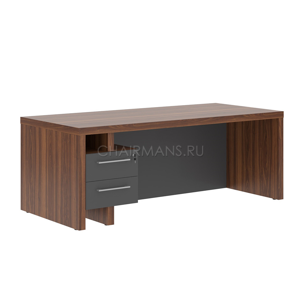 Кликните для увеличения изображения Стол руководителя Skyland ZENN ZSTD 209H.A орех даллас/антрацит