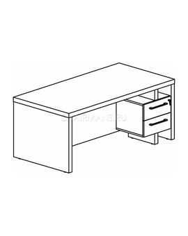 Стол руководителя Skyland ZENN ZSTD 209H орех даллас, изображение 2