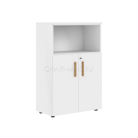 Шкаф с глухими малыми дверьми и топом Skyland FORTA FMC 80.3(Z) белый премиум