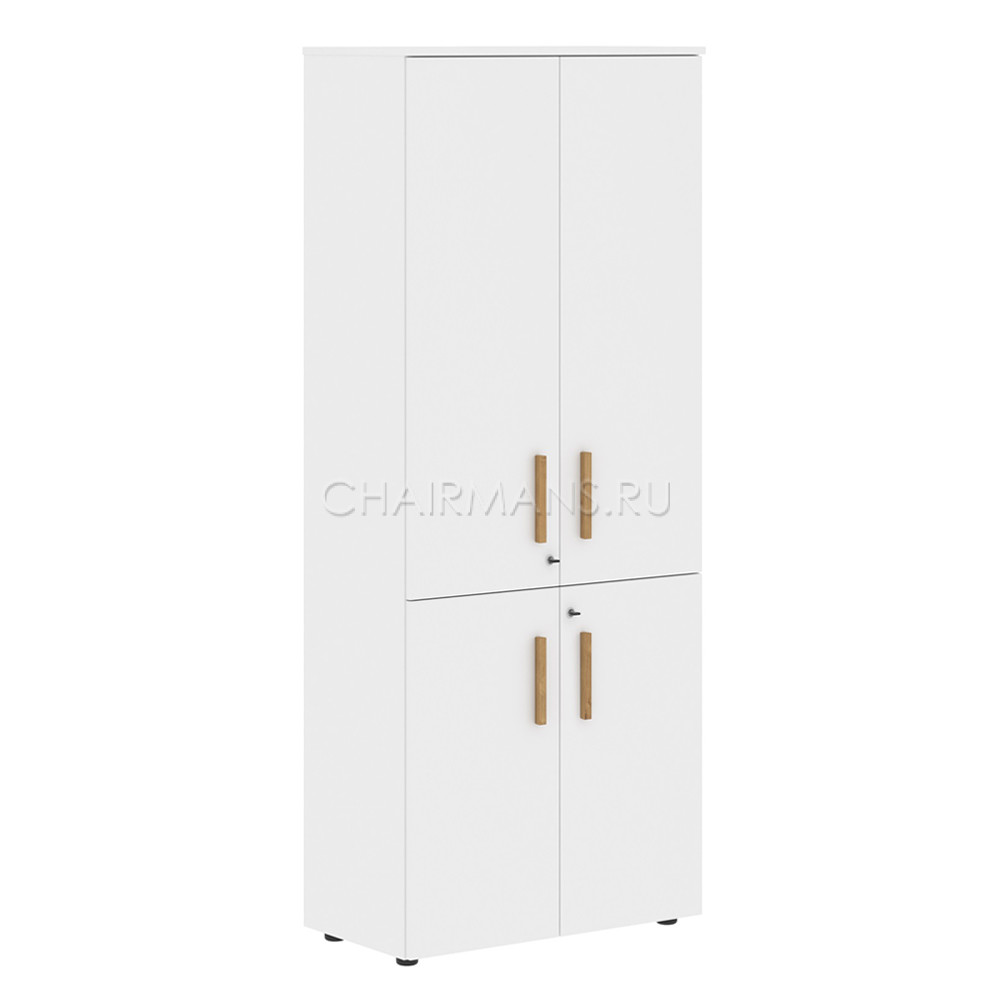 Шкаф с глухими средними и малыми дверьми Skyland FORTA FHC 80.3(Z) белый премиум