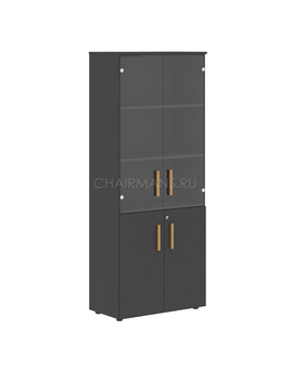 Шкаф комбинированный Skyland FORTA FHC 80.2(Z) черный графит, изображение 1