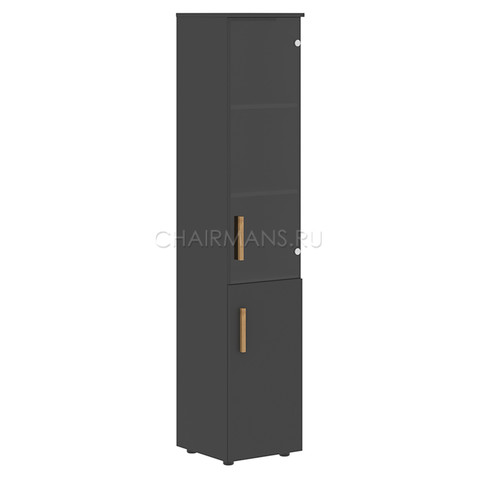 Шкаф колонка комбинированая с топом Skyland FORTA FHC 40.2(L) черный графит