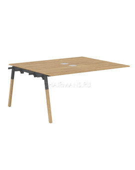 Стол приставной Skyland FORTA FIWST 1513 дуб гамильтон/черный графит-бук, изображение 1