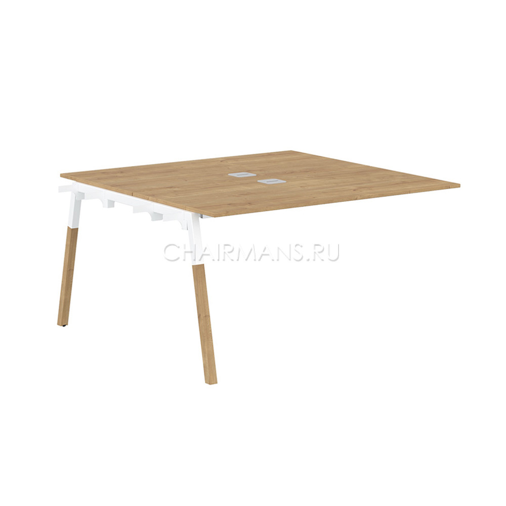 Стол приставной Skyland FORTA FIWST 1313 дуб гамильтон/белый-бук
