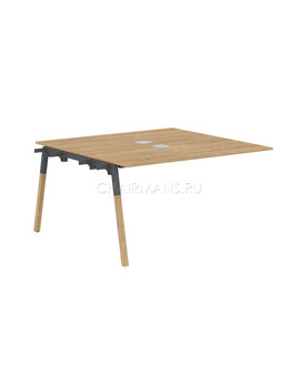 Стол приставной Skyland FORTA FIWST 1313 дуб гамильтон/черный графит-бук, изображение 1