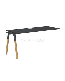 Стол приставной Skyland FORTA FIST 1567 черный графит/черный графит-бук, изображение 1