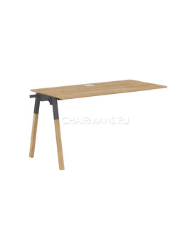 Стол приставной Skyland FORTA FIST 1367 дуб гамильтон/черный графит-бук, изображение 1