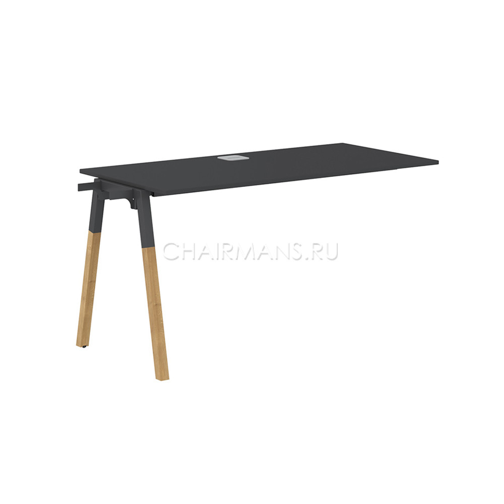 Стол приставной Skyland FORTA FIST 1367 черный графит/черный графит-бук