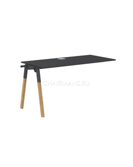 Стол приставной Skyland FORTA FIST 1367 черный графит/черный графит-бук, изображение 1