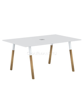 Стол переговорный Skyland FORTA FSCT 1510 белый премиум/белый-бук, изображение 1